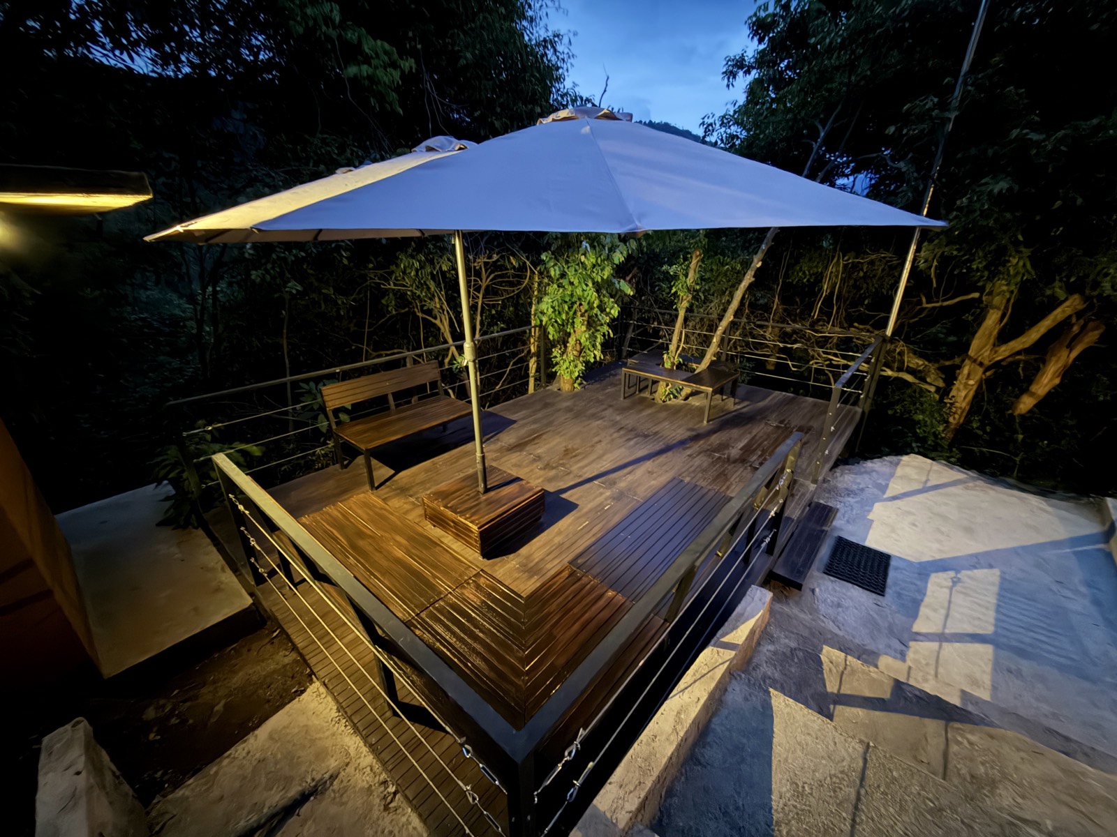 The Deck at Nightfall