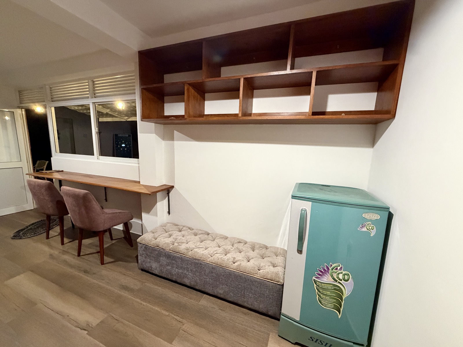 Shelves and Resting Nook